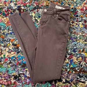 Gray/Brown Bullhead Denim Jeans